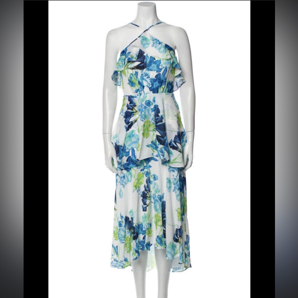 CeCe by Cynthia Steffe Women’s Floral Ruffle Maxi Dress Size 4
